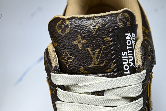 AIR FORCE 1 LOW LACE UP CASUAL SNEAKERS BROWN/COFFEE