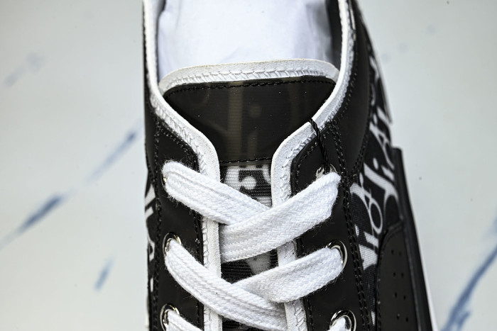 MEN'S LOW TOP PRINT B23 LACE UP FLAT SHOES COMBINED WITH CASUAL SPORTS SHOES BLACK/INKINESS