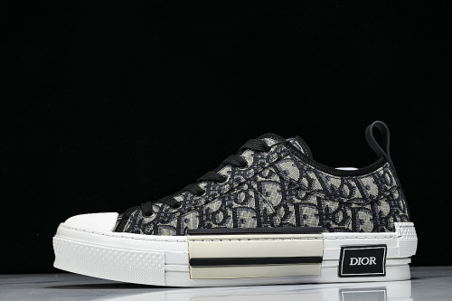MEN'S LOW TOP PRINT B23 LACE UP FLAT SHOES COMBINED WITH CASUAL SPORTS SHOES BLACK/INKINESS