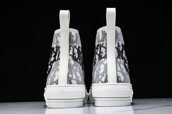 NEW STYLE MEN'S AND WOMEN'S SHOES OBLIQUE PRINTING B23 HIGH TOP SPORTS SHOES LIGHT GRAY/GREY