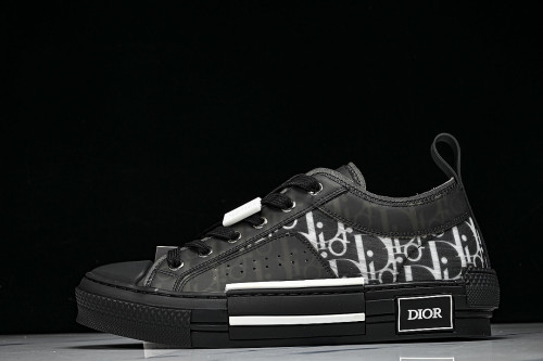 MEN'S LOW TOP PRINT B23 LACE UP FLAT SHOES COMBINED WITH CASUAL SPORTS SHOES BLACK/INKINESS