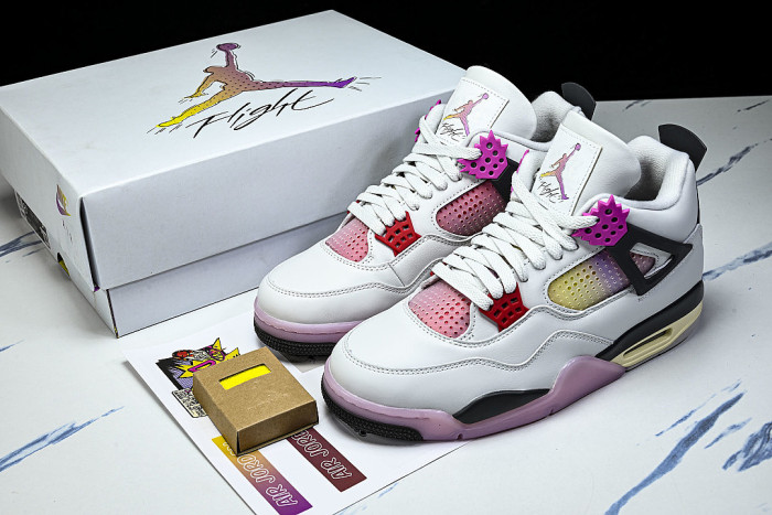 JA1135-100 AIR JORDAN 4 AJ4 MEN'S BASKETBALL SHOES LIGHT PINK/WHITE/PINK