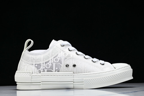 MEN'S LOW TOP PRINT B23 LACE UP FLAT SHOES COMBINED WITH CASUAL SPORTS SHOES WHITE/OFF WHITE