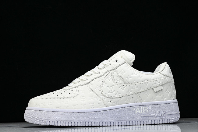 AIR FORCE 1 LOW LACE UP CASUAL SNEAKERS WHITE/PURE WHITE