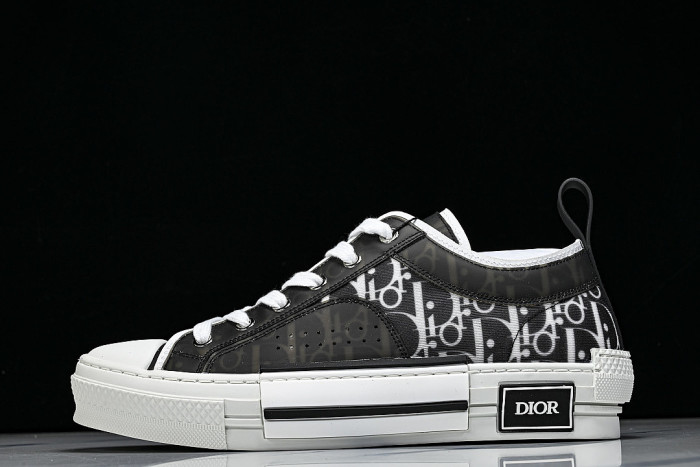 MEN'S LOW TOP PRINT B23 LACE UP FLAT SHOES COMBINED WITH CASUAL SPORTS SHOES BLACK/INKINESS
