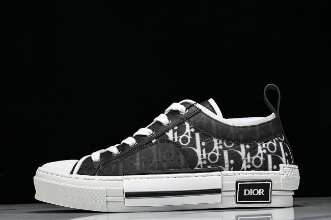 MEN'S LOW TOP PRINT B23 LACE UP FLAT SHOES COMBINED WITH CASUAL SPORTS SHOES BLACK/INKINESS