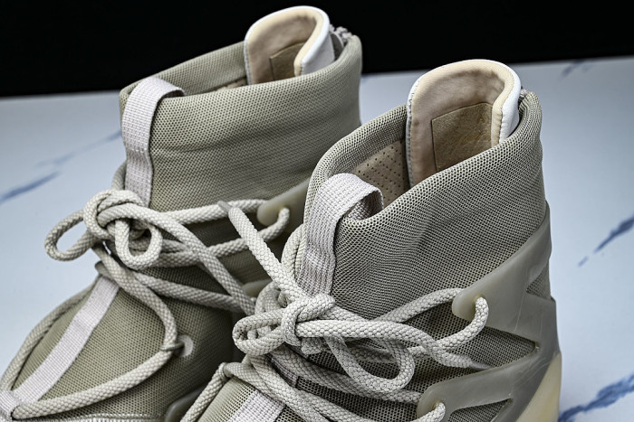AR4237-900 AIR FEAR OF GOD 1 FOG CO BRANDED HIGH STREET OATS LIGHT GRAY/GREY