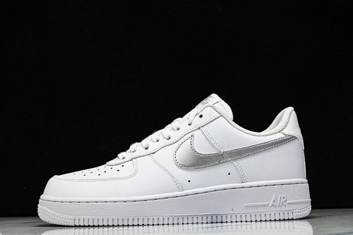 FJ4146-134 AIR FORCE 1 07 LOW CASUAL SNEAKERS WHITE/GREY/WHITE