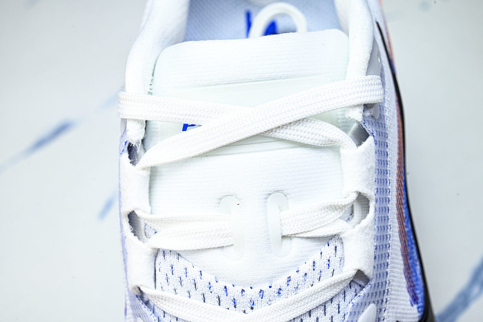 IB1873-105 AIR ZOOM PEGASUS 42 WEAR-RESISTANT RUNNING SHOES WHITE/BLUE/ORANGE