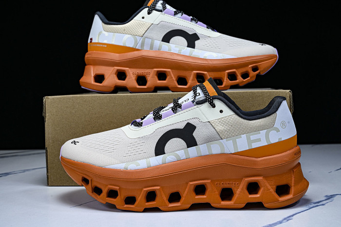ON RUNNING CLOUDMONSTER 2 BEIGE/ORANGE/WHITE/BLACK/PURPLE