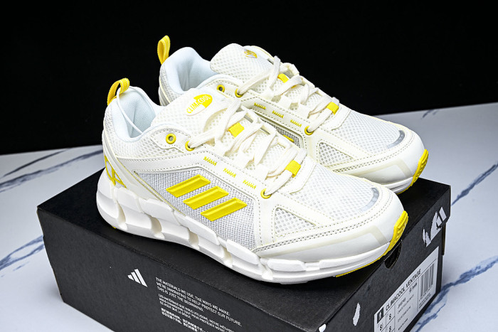 JH9749 CLIMACOOL VENTAGE LOW-CUT RUNNING SHOES WHITE/YELLOW