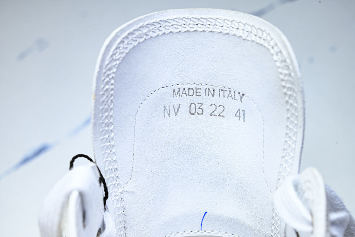 OBLIQUE HIGH-TOP SPORTS SHOES WHITE/BLACK/WHITE