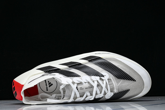 KH7677 ADIZERO EVO X CLOUD WHITE/CORE BLACK/LUCID RED
