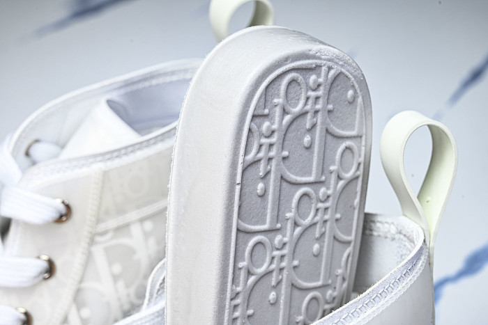 OBLIQUE HIGH-TOP SPORTS SHOES WHITE/BLACK/WHITE