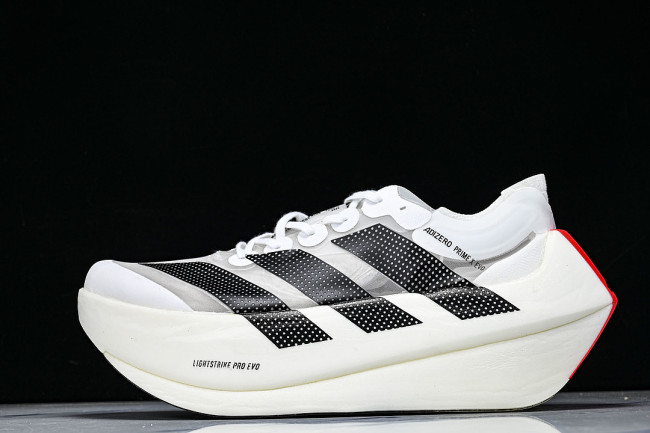 KH7677 ADIZERO EVO X CLOUD WHITE/CORE BLACK/LUCID RED