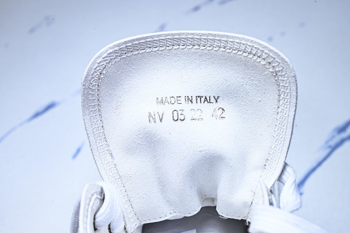 OBLIQUE HIGH-TOP SPORTS SHOES WHITE/BLUE