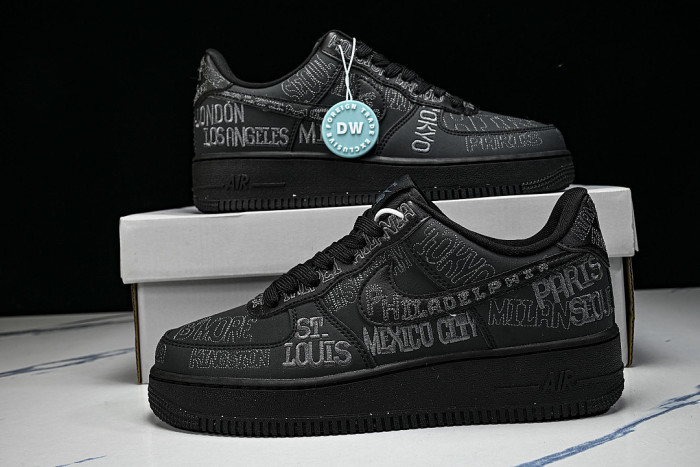 II1549-001 AIR FORCE 1 LOW BLACK/BLACK/ANTHRACITE
