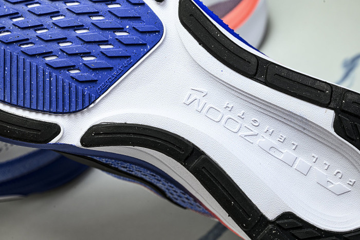 IB1873-105 AIR ZOOM PEGASUS 42 WEAR-RESISTANT RUNNING SHOES WHITE/BLUE/ORANGE