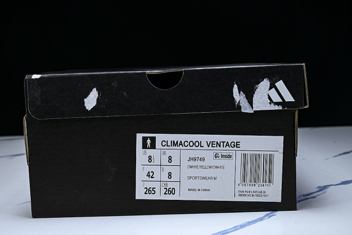 JH9749 CLIMACOOL VENTAGE LOW-CUT RUNNING SHOES WHITE/YELLOW