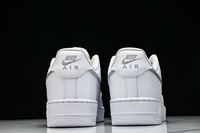FJ4146-134 AIR FORCE 1 07 LOW CASUAL SNEAKERS WHITE/GREY/WHITE