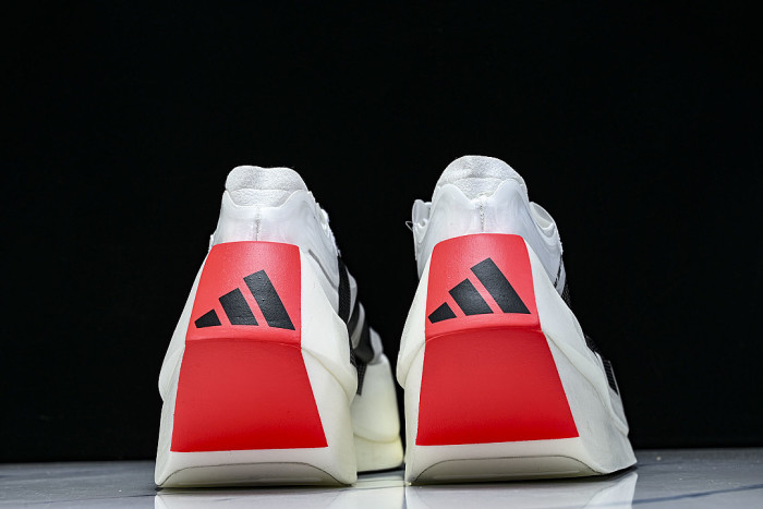 KH7677 ADIZERO EVO X CLOUD WHITE/CORE BLACK/LUCID RED
