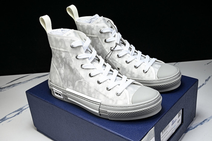 OBLIQUE HIGH-TOP SPORTS SHOES GREY/GREY/GREY
