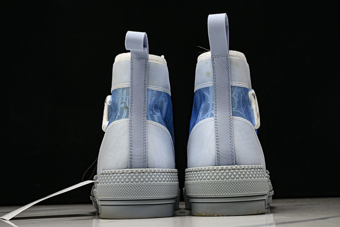 OBLIQUE HIGH-TOP SPORTS SHOES BLUE/BLUE/BLUE
