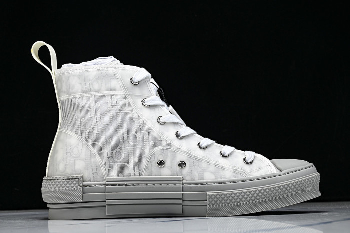 OBLIQUE HIGH-TOP SPORTS SHOES GREY/GREY/GREY