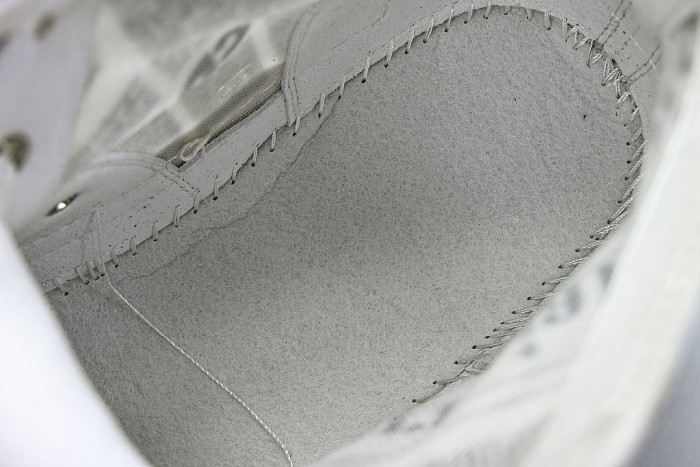 OBLIQUE HIGH-TOP SPORTS SHOES GREY/WHITE/GREY