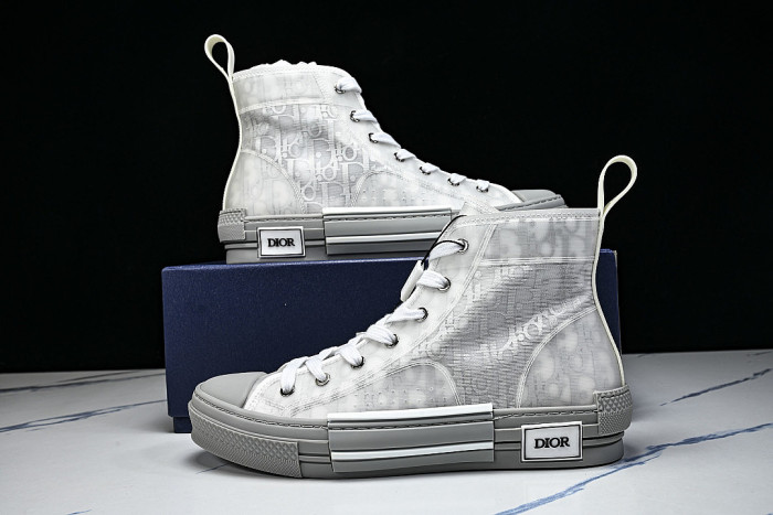 OBLIQUE HIGH-TOP SPORTS SHOES GREY/GREY/GREY