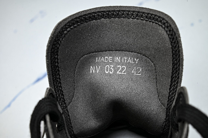 OBLIQUE HIGH-TOP SPORTS SHOES BLACK/WHITE/BLACK