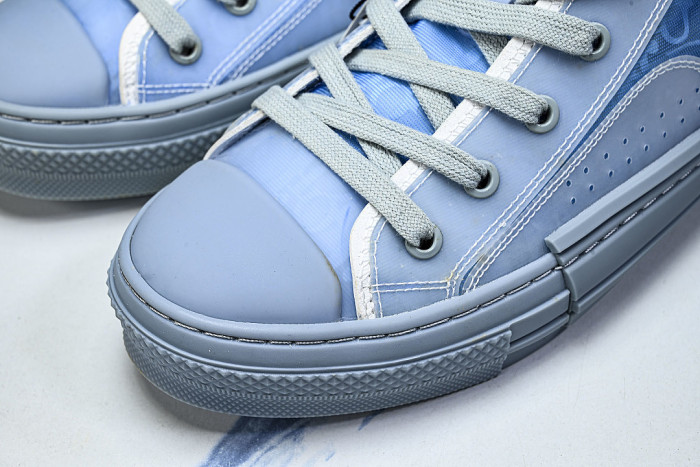 OBLIQUE HIGH-TOP SPORTS SHOES BLUE/BLUE/BLUE