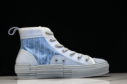 OBLIQUE HIGH-TOP SPORTS SHOES BLUE/BLUE/BLUE
