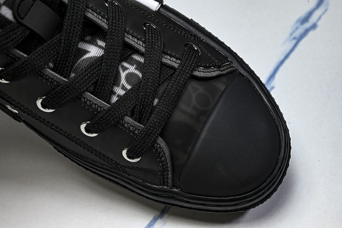 OBLIQUE HIGH-TOP SPORTS SHOES BLACK/WHITE/BLACK