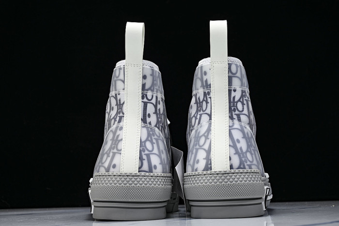 OBLIQUE HIGH-TOP SPORTS SHOES WHITE/BLUE/RED