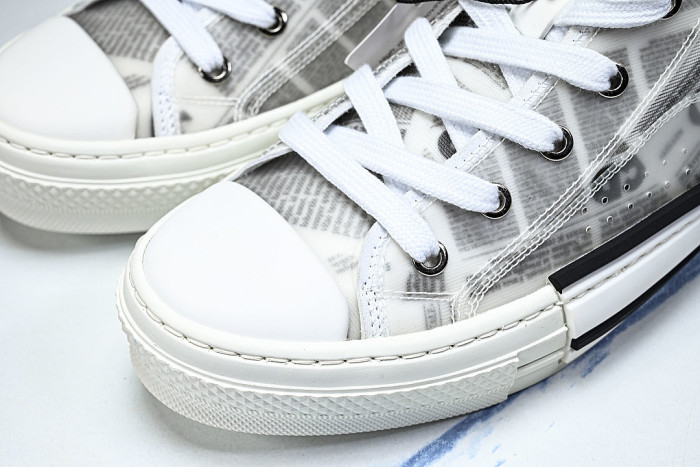 OBLIQUE HIGH-TOP SPORTS SHOES GREY/WHITE/GREY