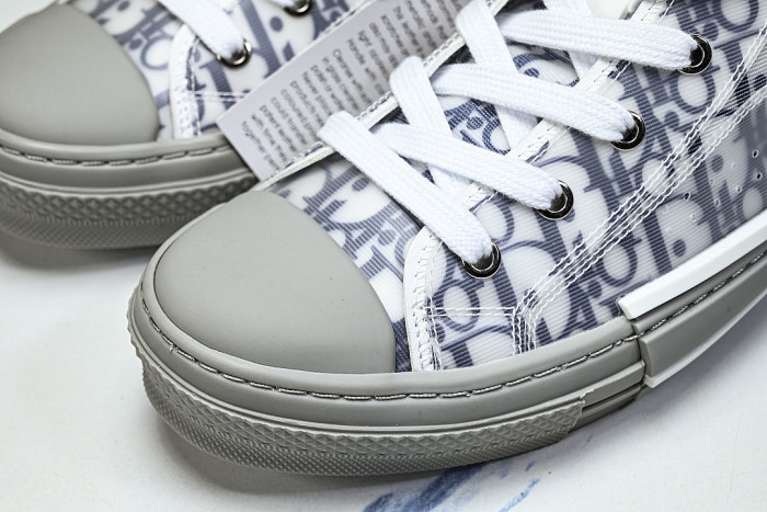 OBLIQUE HIGH-TOP SPORTS SHOES WHITE/BLUE/RED
