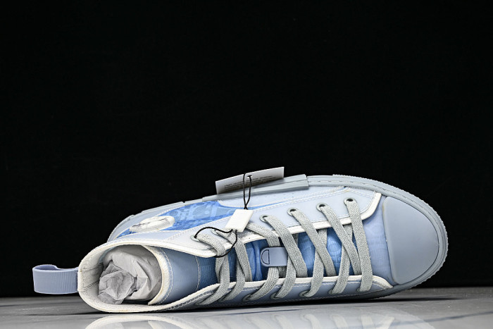 OBLIQUE HIGH-TOP SPORTS SHOES BLUE/BLUE/BLUE