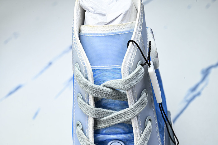 OBLIQUE HIGH-TOP SPORTS SHOES BLUE/BLUE/BLUE