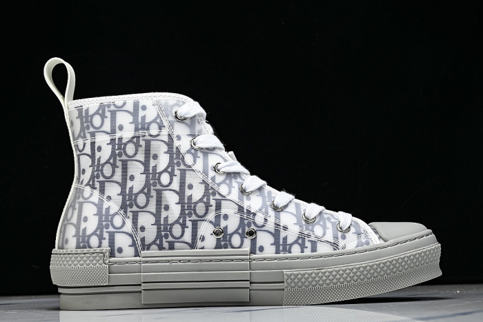 OBLIQUE HIGH-TOP SPORTS SHOES WHITE/BLUE/RED