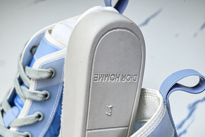 OBLIQUE HIGH-TOP SPORTS SHOES BLUE/BLUE/BLUE