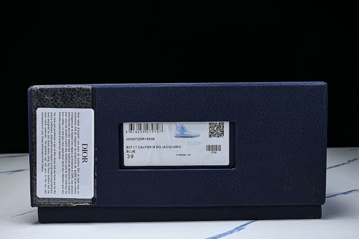 OBLIQUE HIGH-TOP SPORTS SHOES BLUE/BLUE/BLUE
