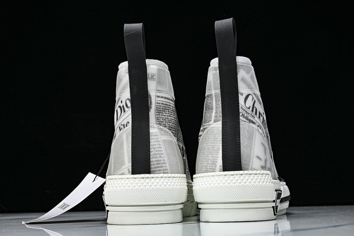 OBLIQUE HIGH-TOP SPORTS SHOES GREY/WHITE/GREY