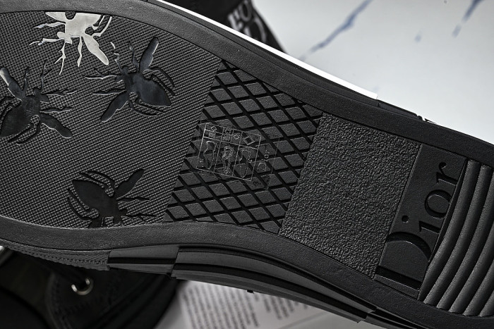 OBLIQUE HIGH-TOP SPORTS SHOES BLACK/WHITE/BLACK