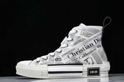OBLIQUE HIGH-TOP SPORTS SHOES GREY/WHITE/GREY