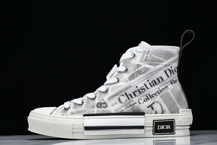 OBLIQUE HIGH-TOP SPORTS SHOES GREY/WHITE/GREY