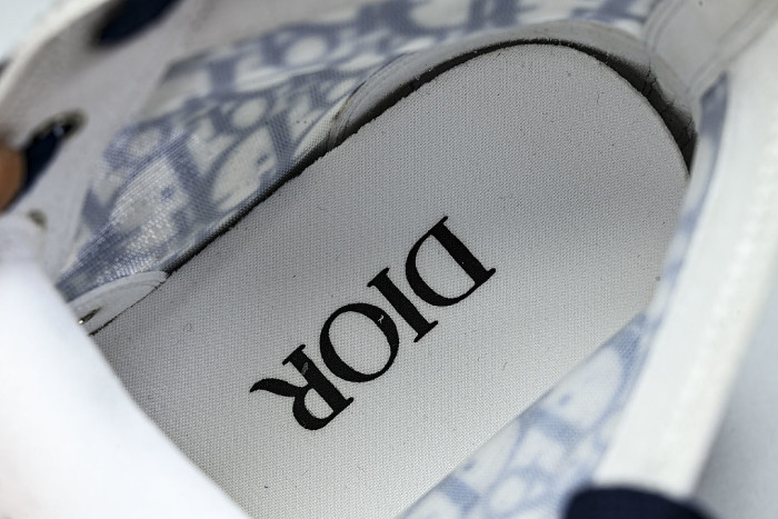 OBLIQUE HIGH-TOP SPORTS SHOES WHITE/BLUE