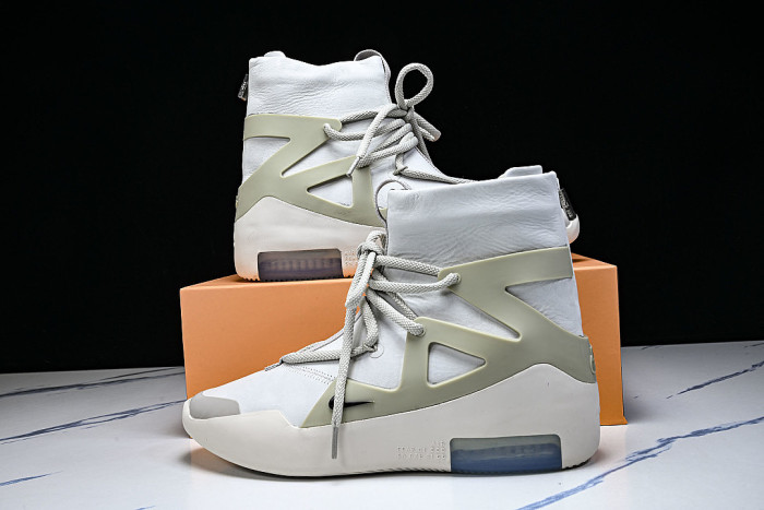 AR4237-002 AIR FEAR OF GOD 1 WHITE/GREEN/GREY