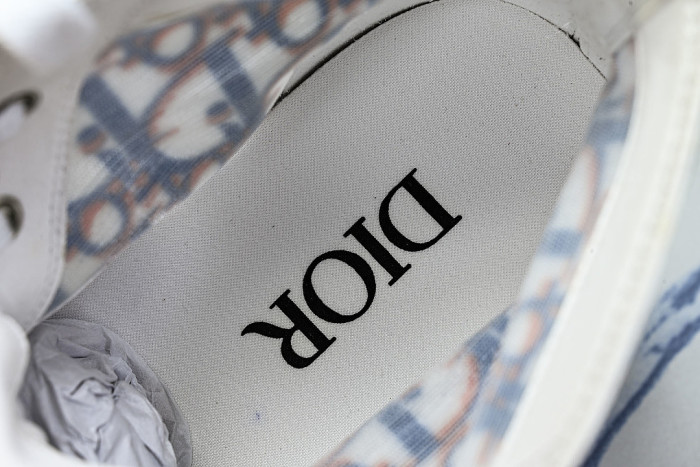 OBLIQUE HIGH-TOP SPORTS SHOES WHITE/BLUE