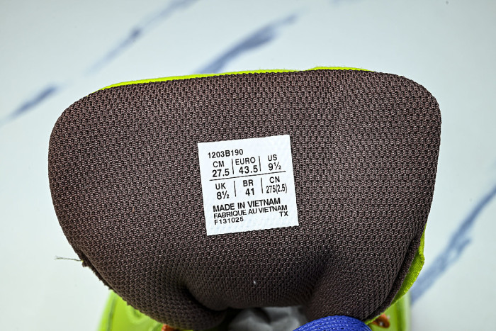 1203B190 HYPERSYNC FASHIONABLE BREATHABLE LIGHTWEIGHT AND THIN SOLED DE XUN SHOES GREEN/BLUE